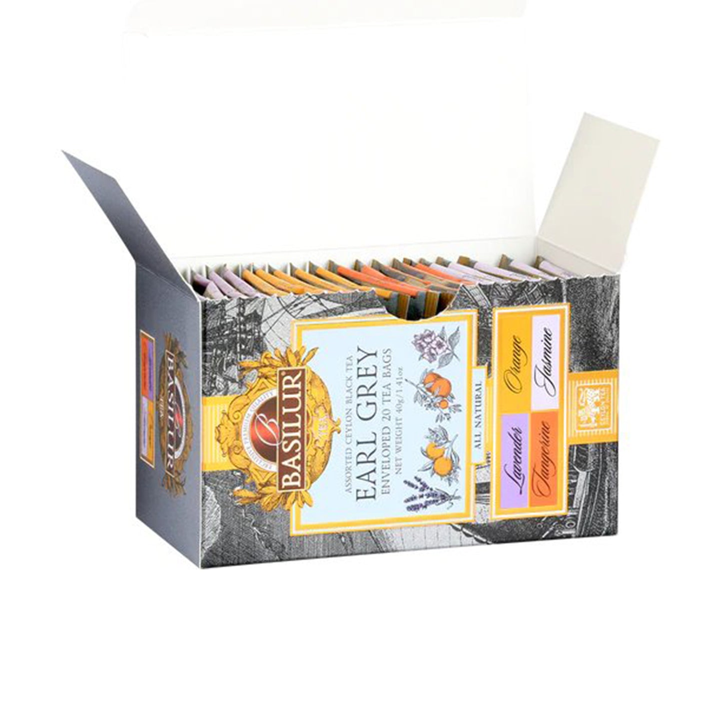 Basilur Earl Grey Collection (40g) 20 Tea Bags