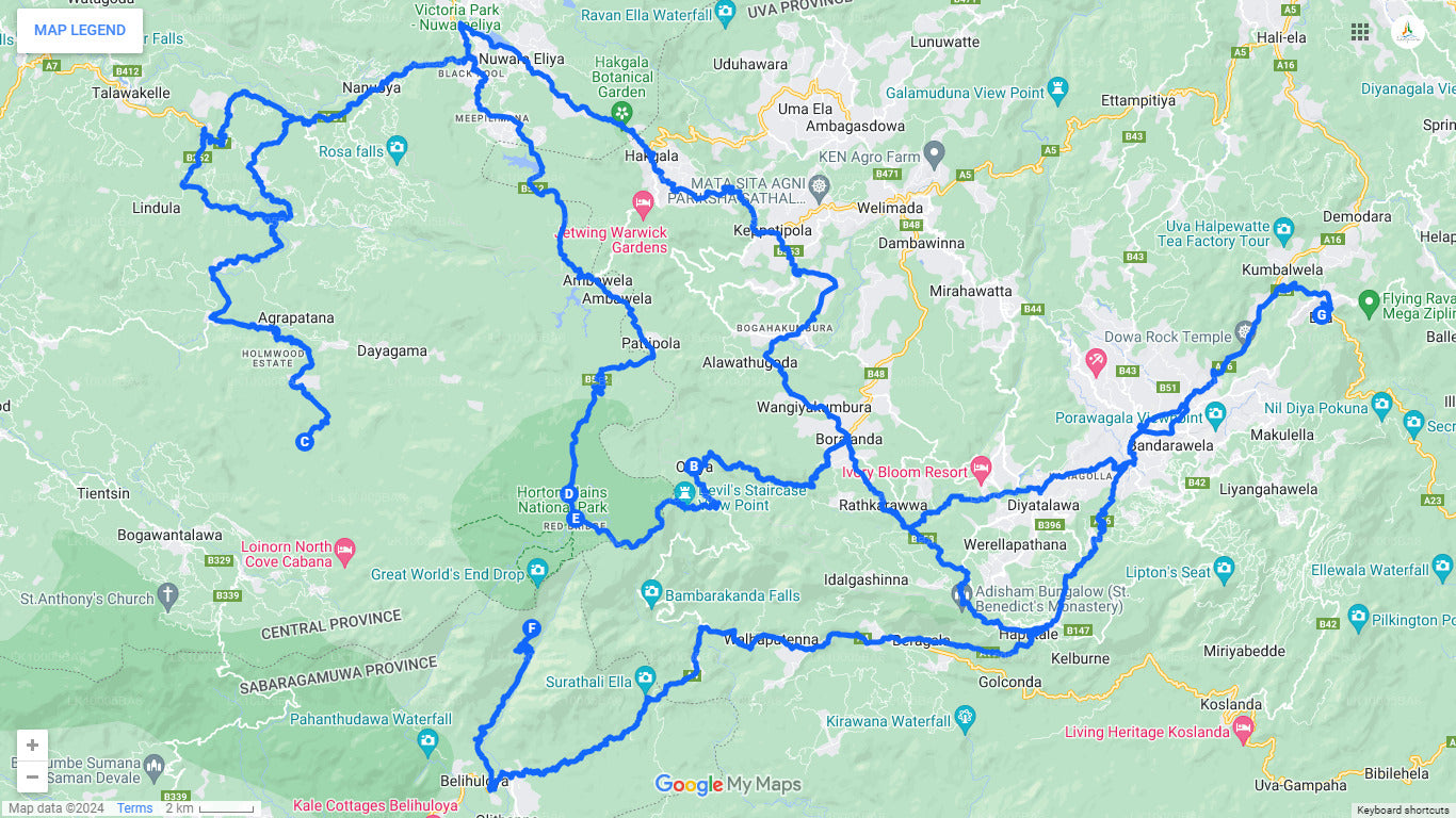 Horton Plains National Park from Ella