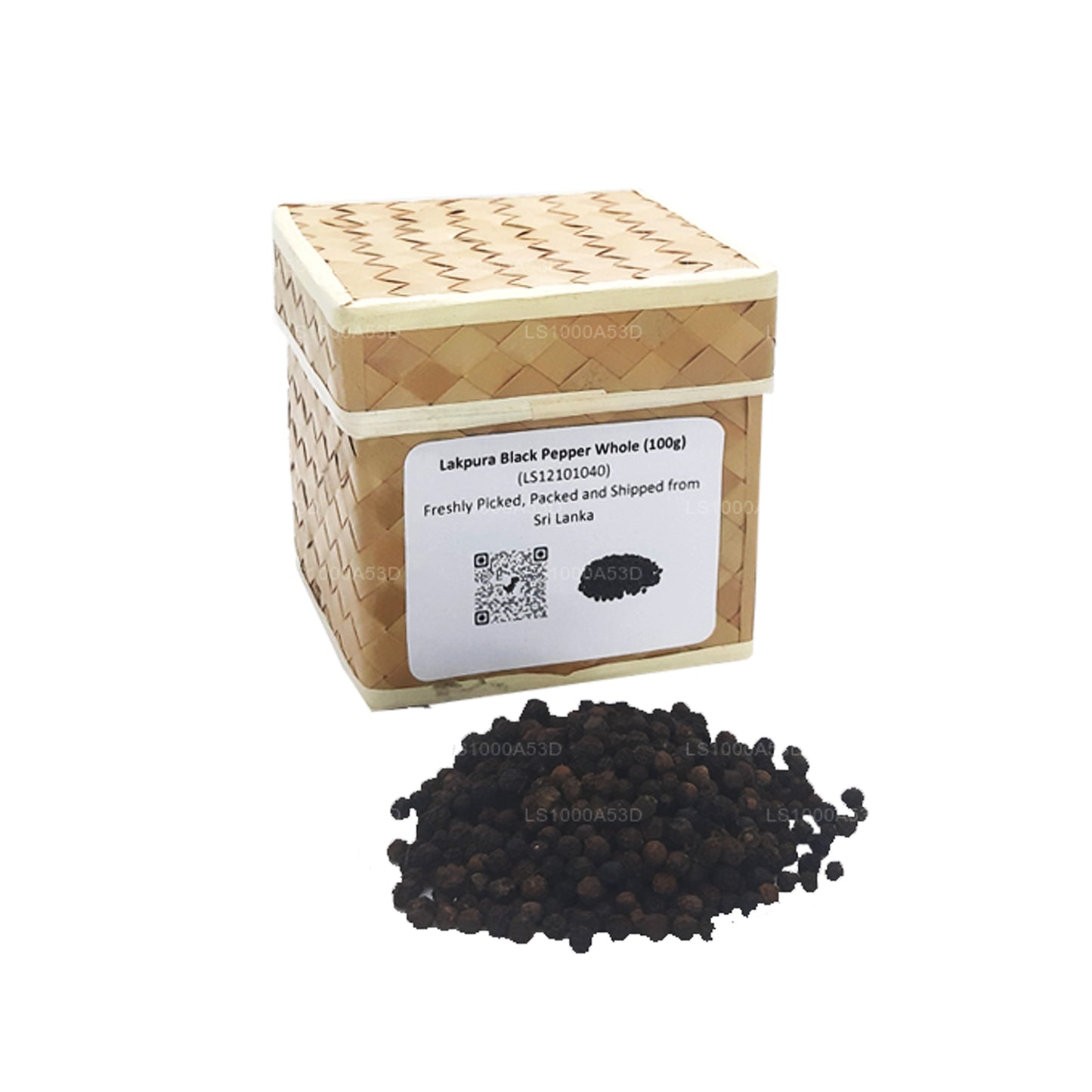 Lakpura Black Pepper Whole (100g) Box