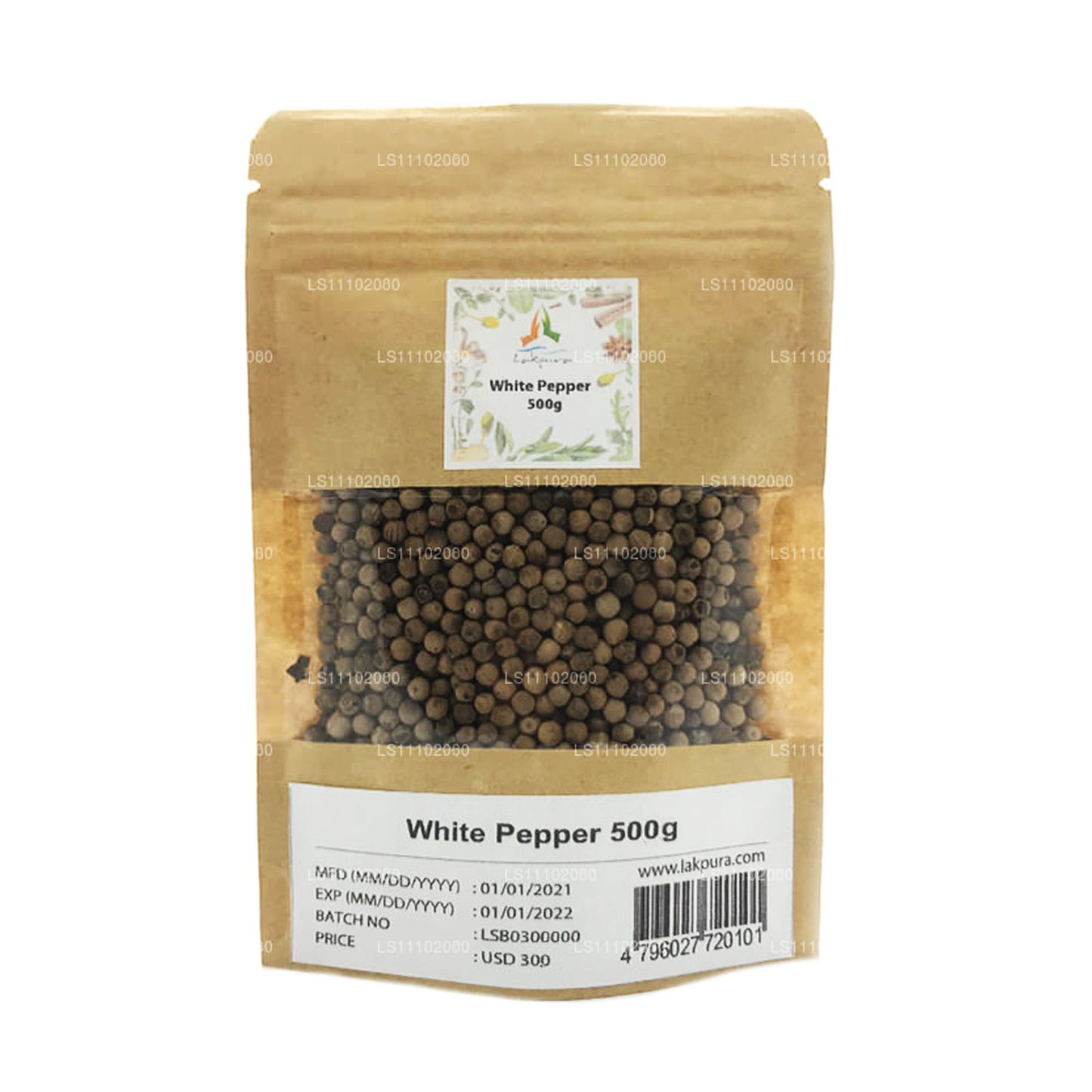 Lakpura White Pepper Whole