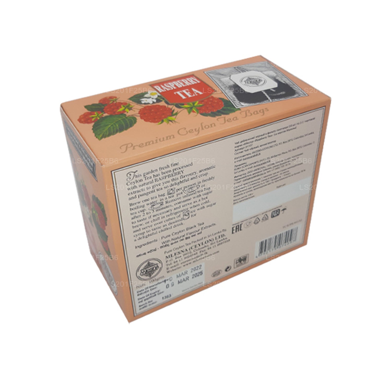 Mlesna Raspberry Tea (100g) 50 Tea Bags