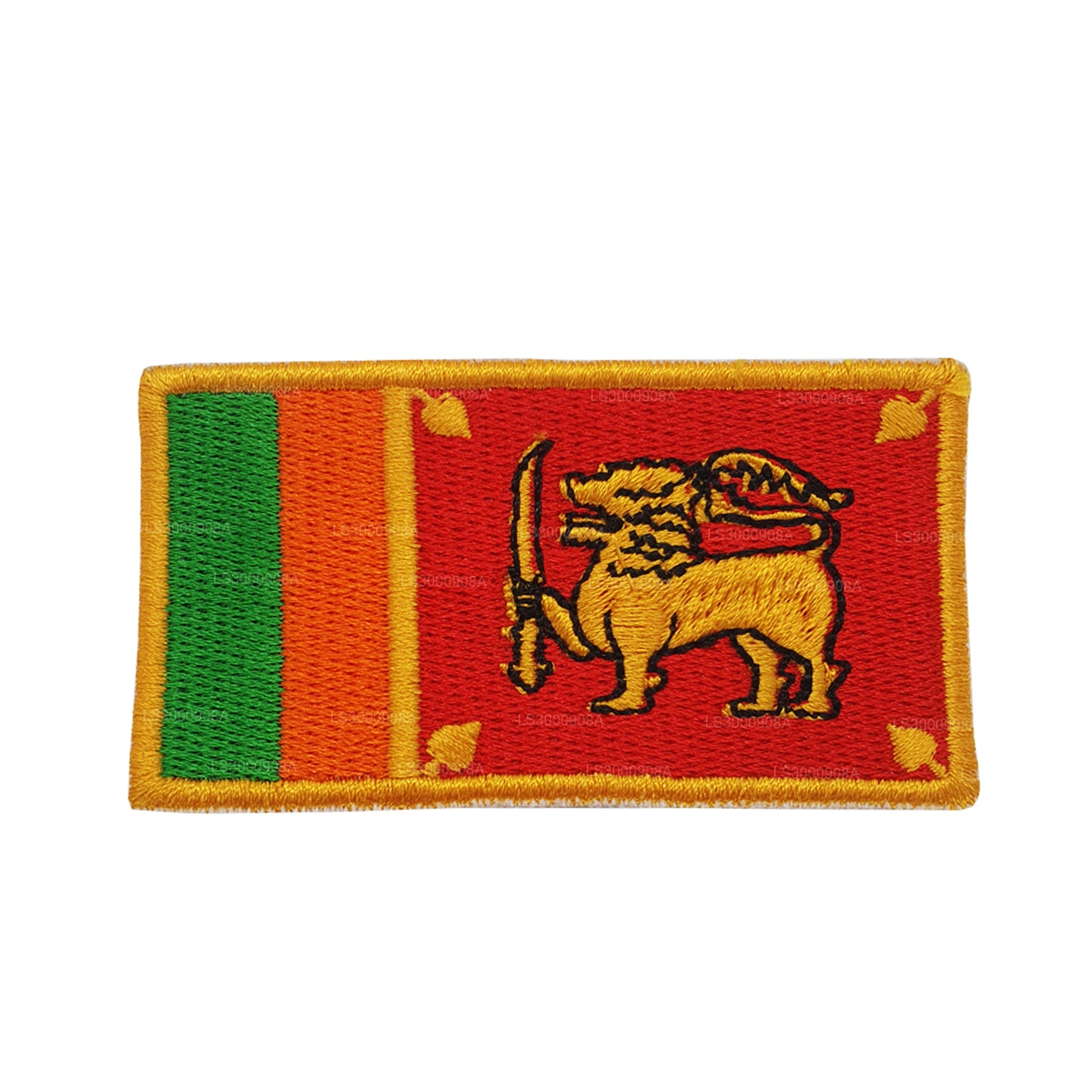 Sri Lankan National Flag Fabric Badge (Design A)