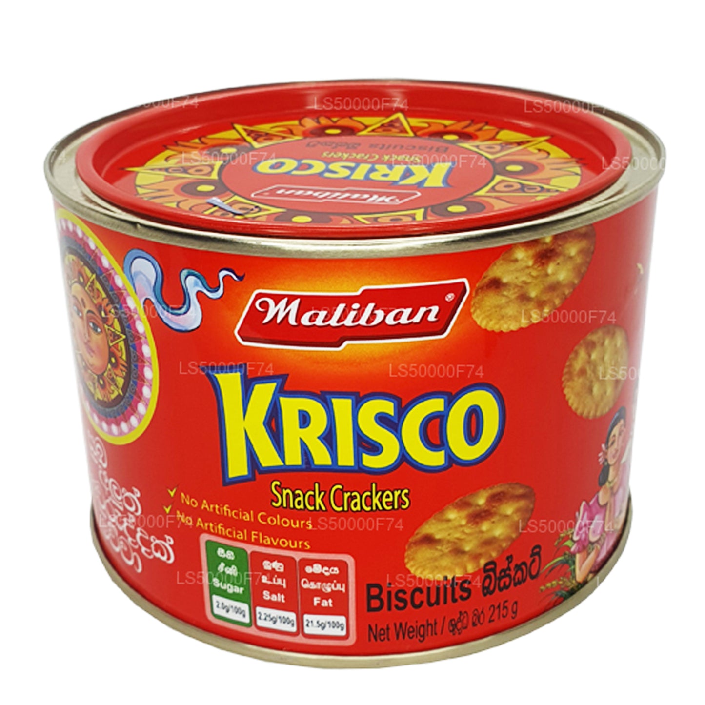 Maliban Krisco Snack Crackers Biscuits (215g)