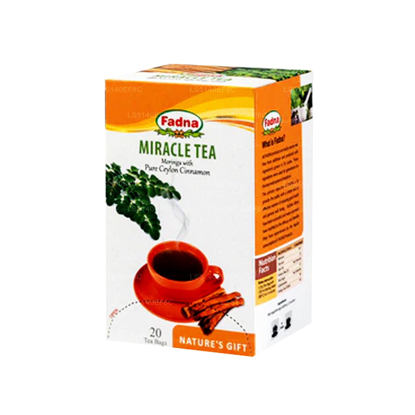 Fadna Moringa with Cinnamon (40g) 20 Tea Bags