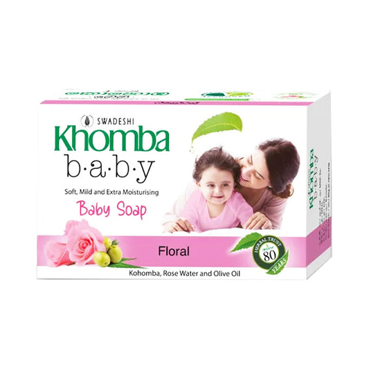 Swadeshi Khomba Baby Soap Floral  (90g)