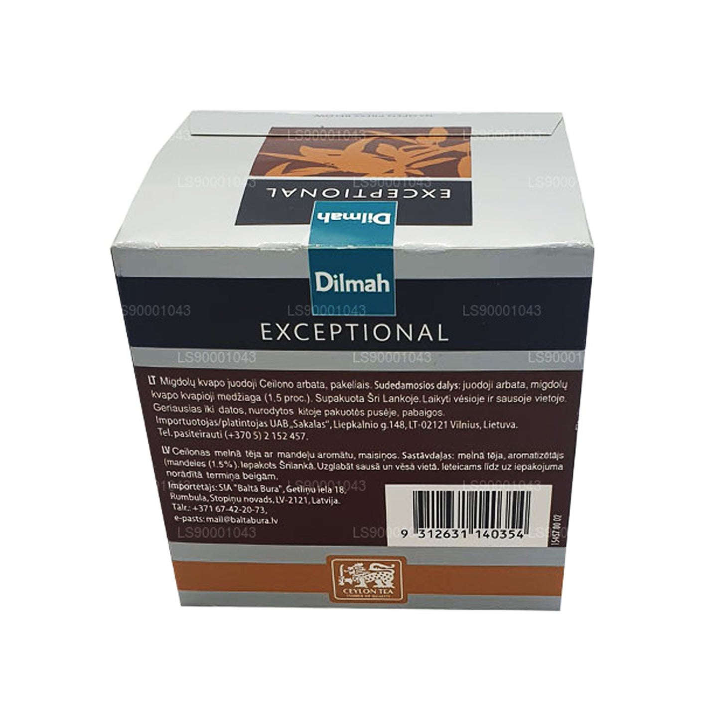 Dilmah Exceptional Italian Almond Real Leaf Tea (40g) 20 Tea Bags