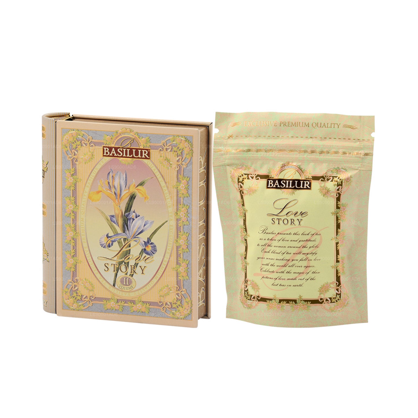 Basilur "Miniature Tea Book - Love Story Volume II" (10g) Caddy