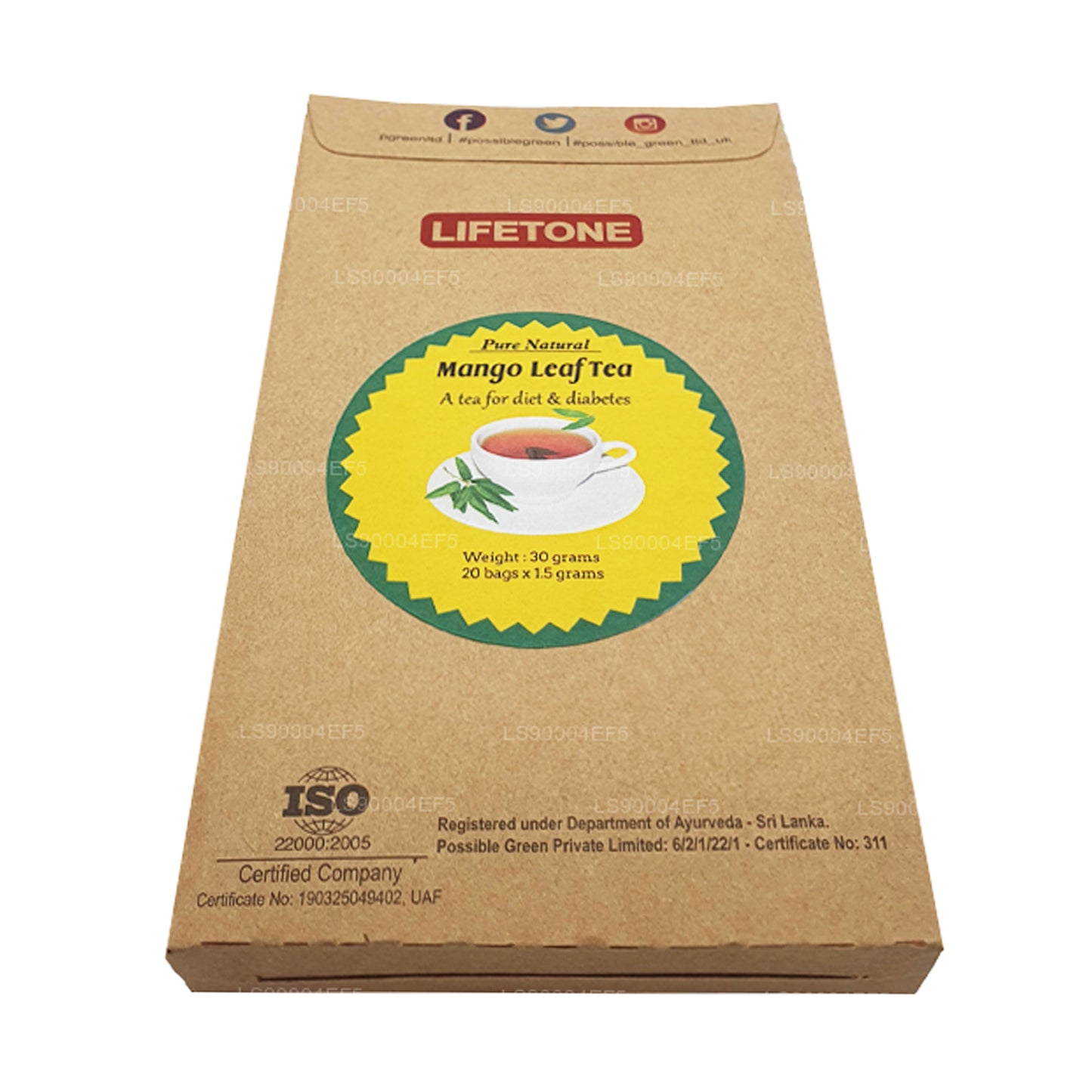 Lifetone Mango Leaf Tea (30g)