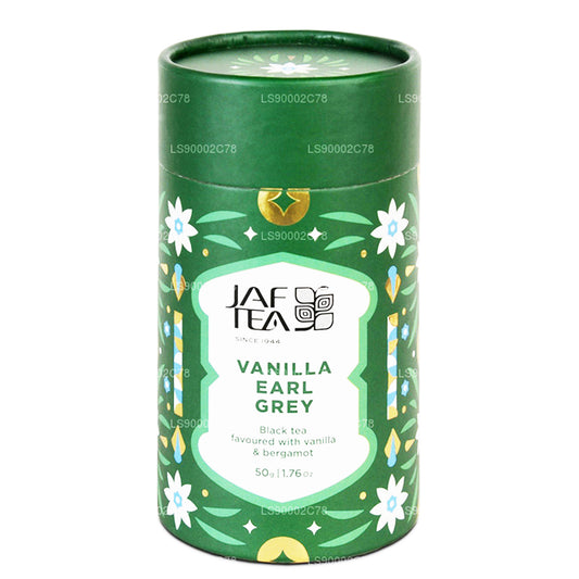 Jaf Tea Vanilla Earl Grey Black Tea Flavored With Vanilla and Bergamot Caddy (50g)