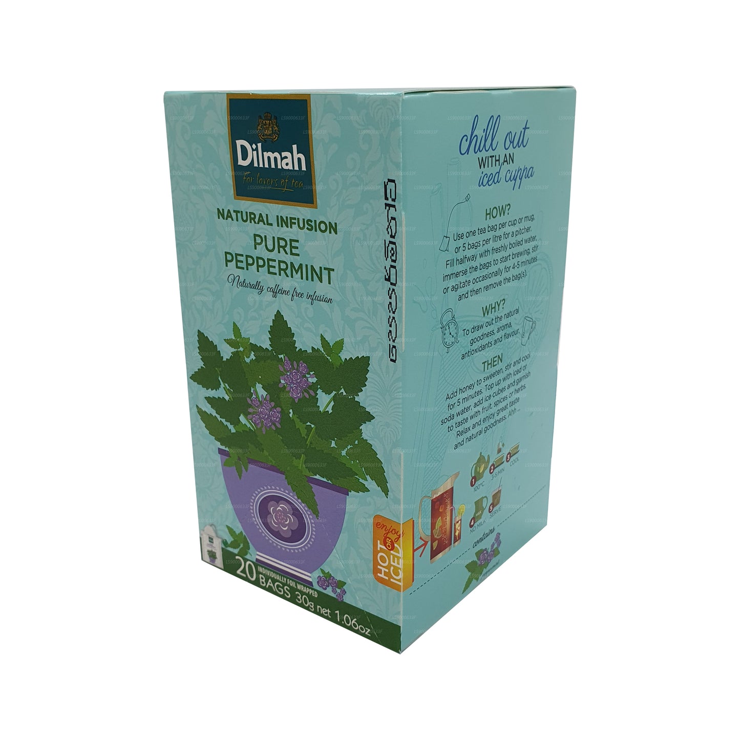 Dilmah Natural Infusion Pure Peppermint (30g) 20 Tea Bags