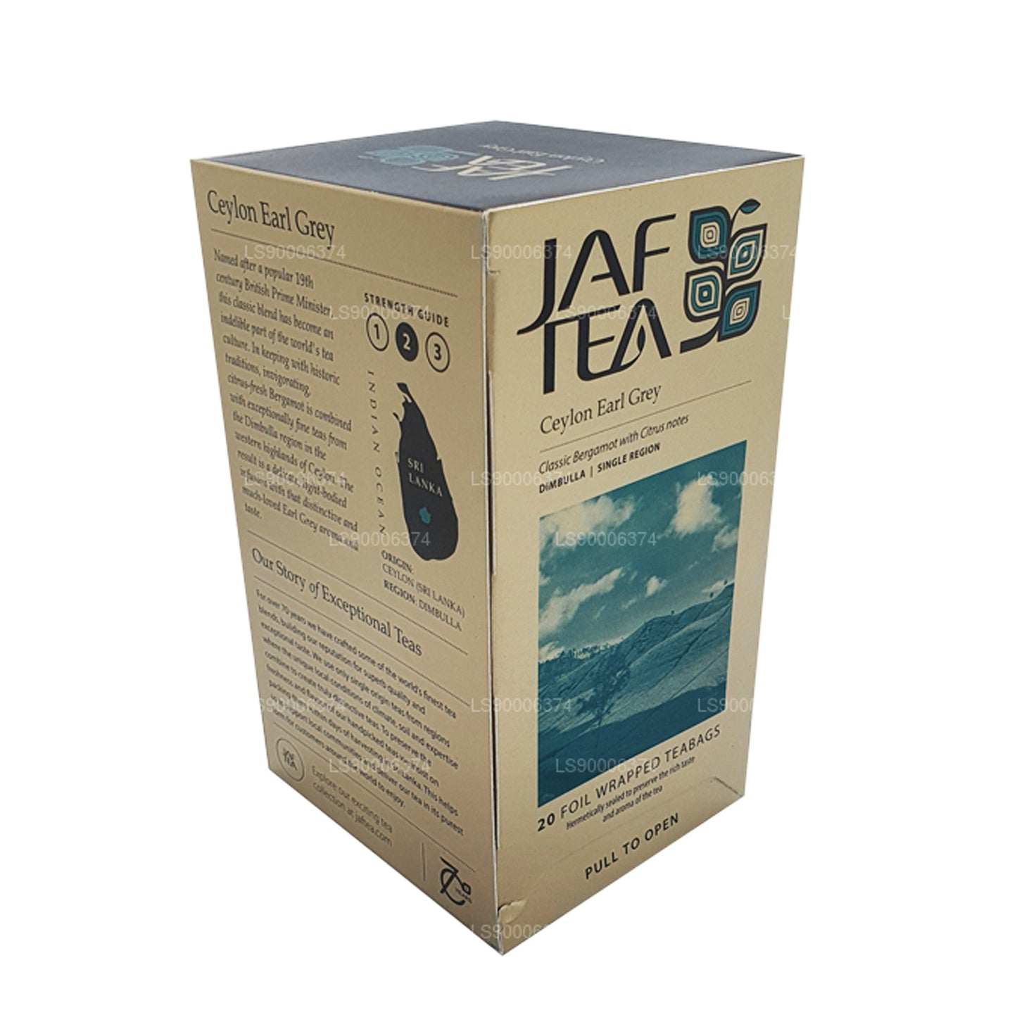Jaf Tea Ceylon Earl Grey Foil Envelop Tea Bag (40g)