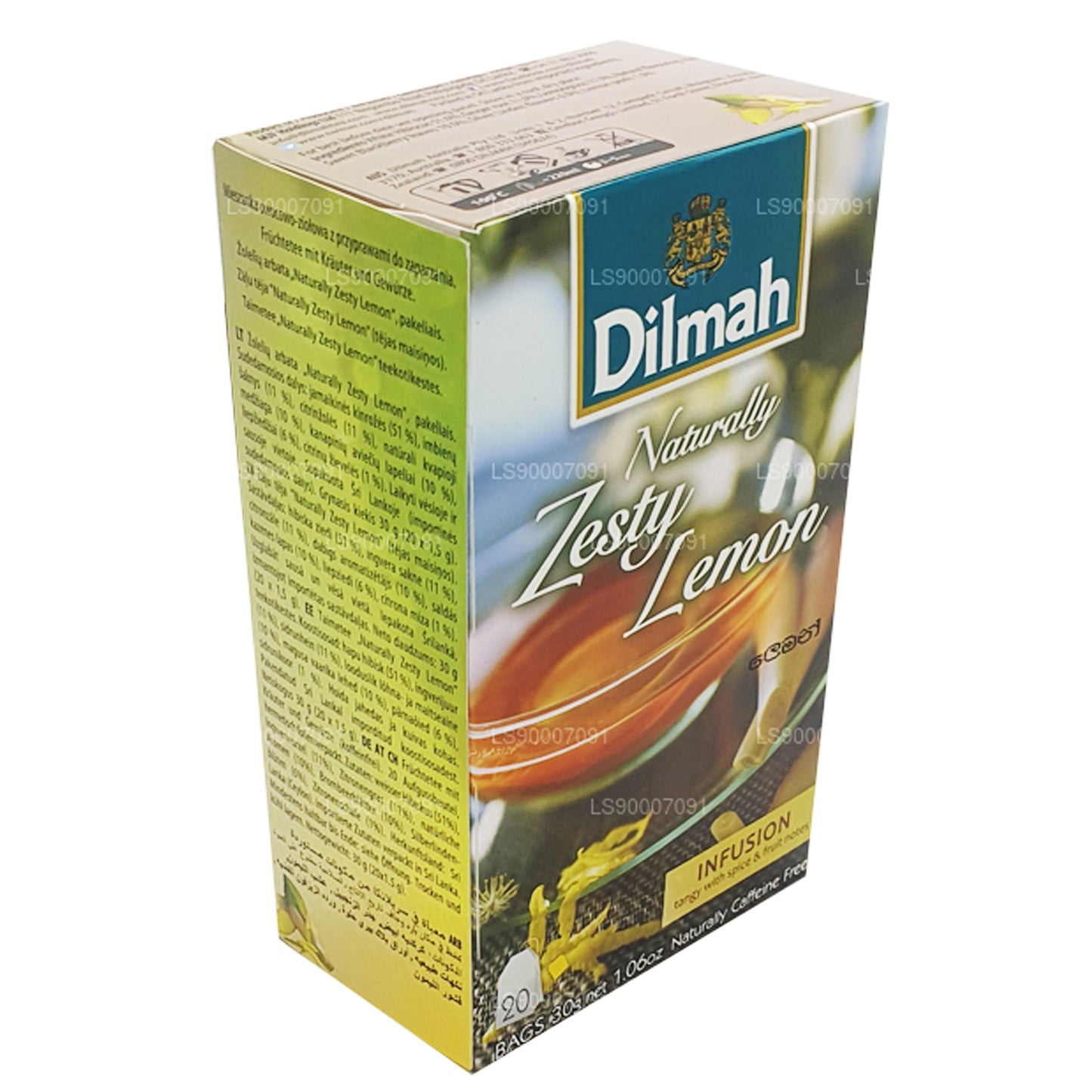 Dilmah Naturally Zesty Lemon (30g) 20 Tea Bags