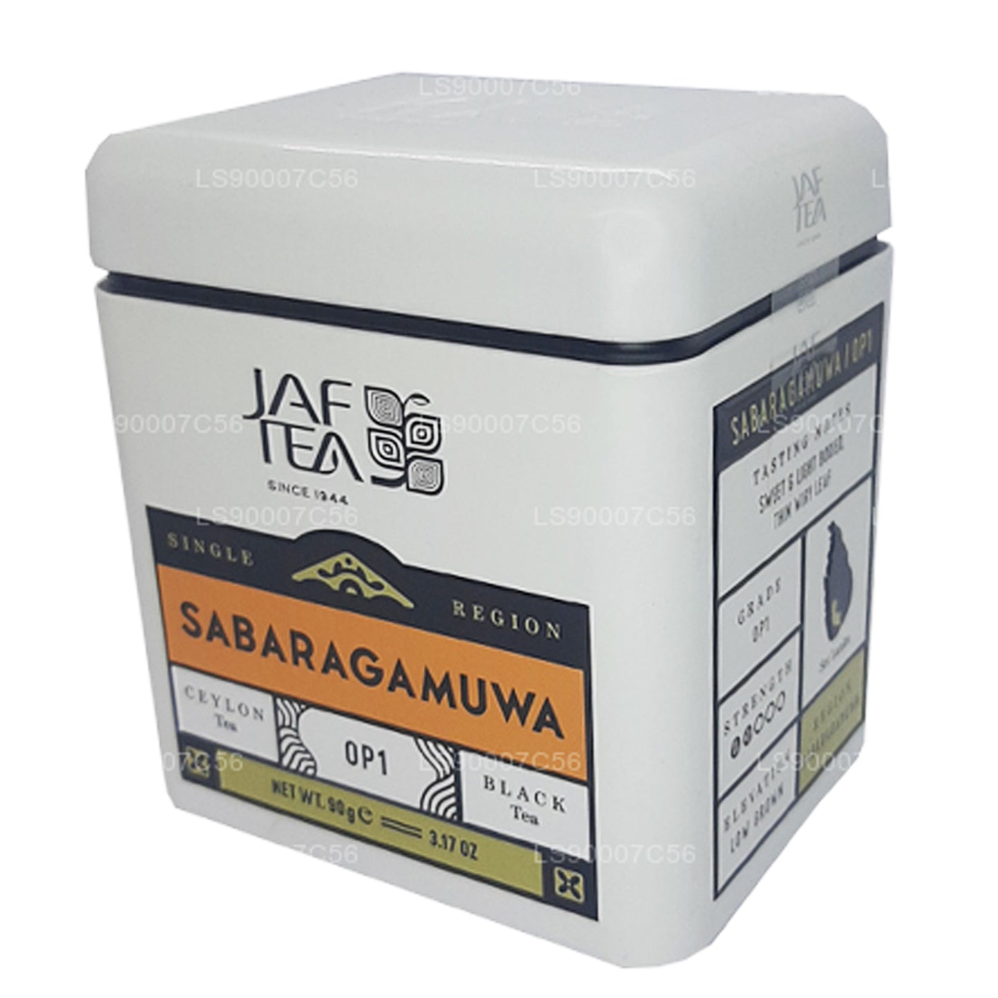 Jaf Tea Single Region Collection Sabaragamuwa OP1 Caddy (90g)
