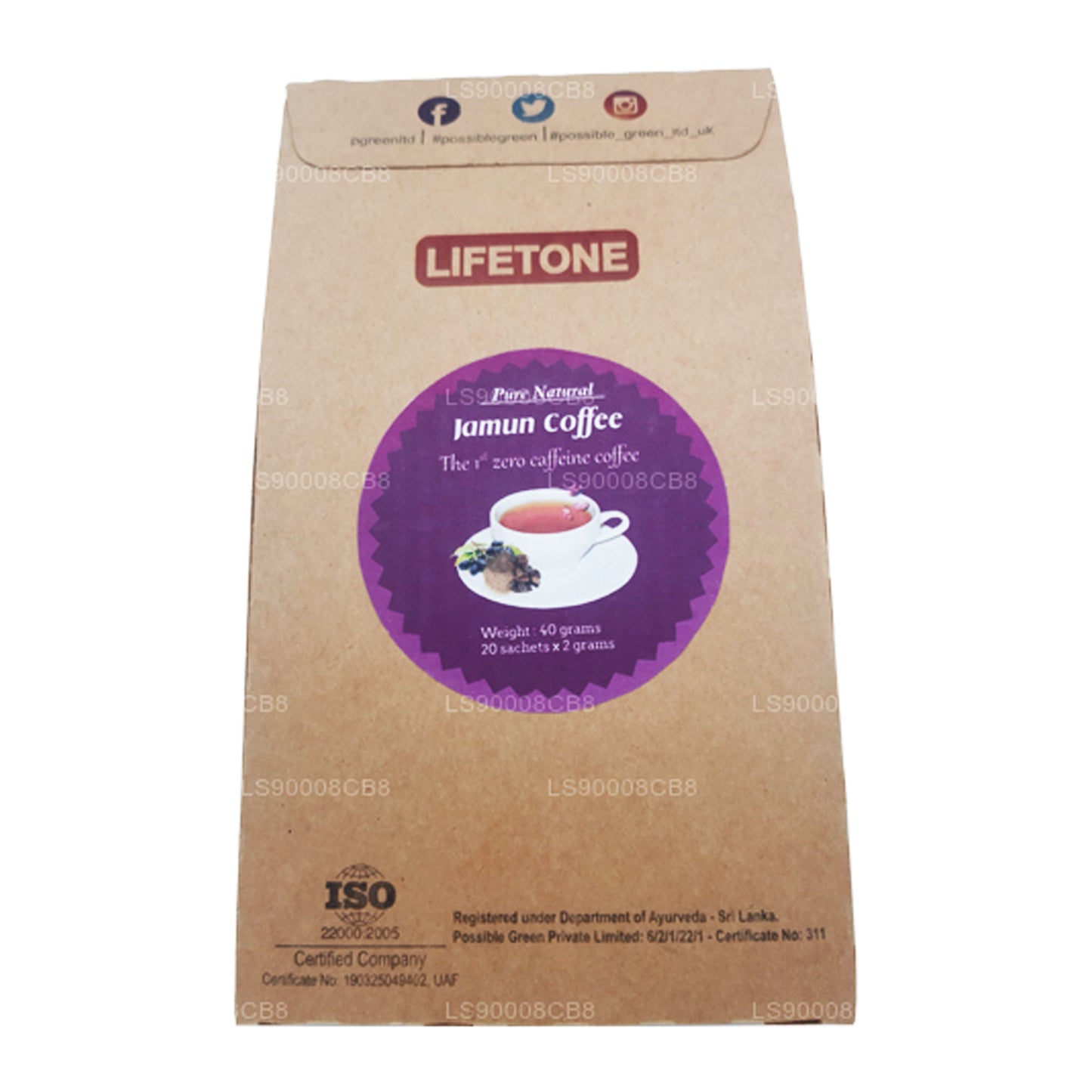 Lifetone Jamun Seed Coffee (40g)