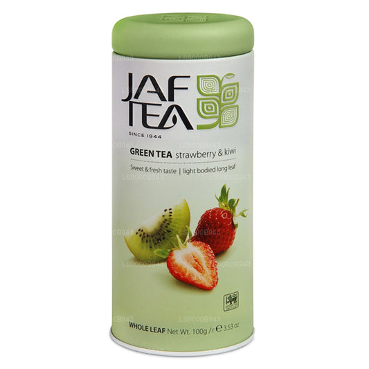 Jaf Tea Pure Green Collection Strawberry and Kiwi Caddy (100g)