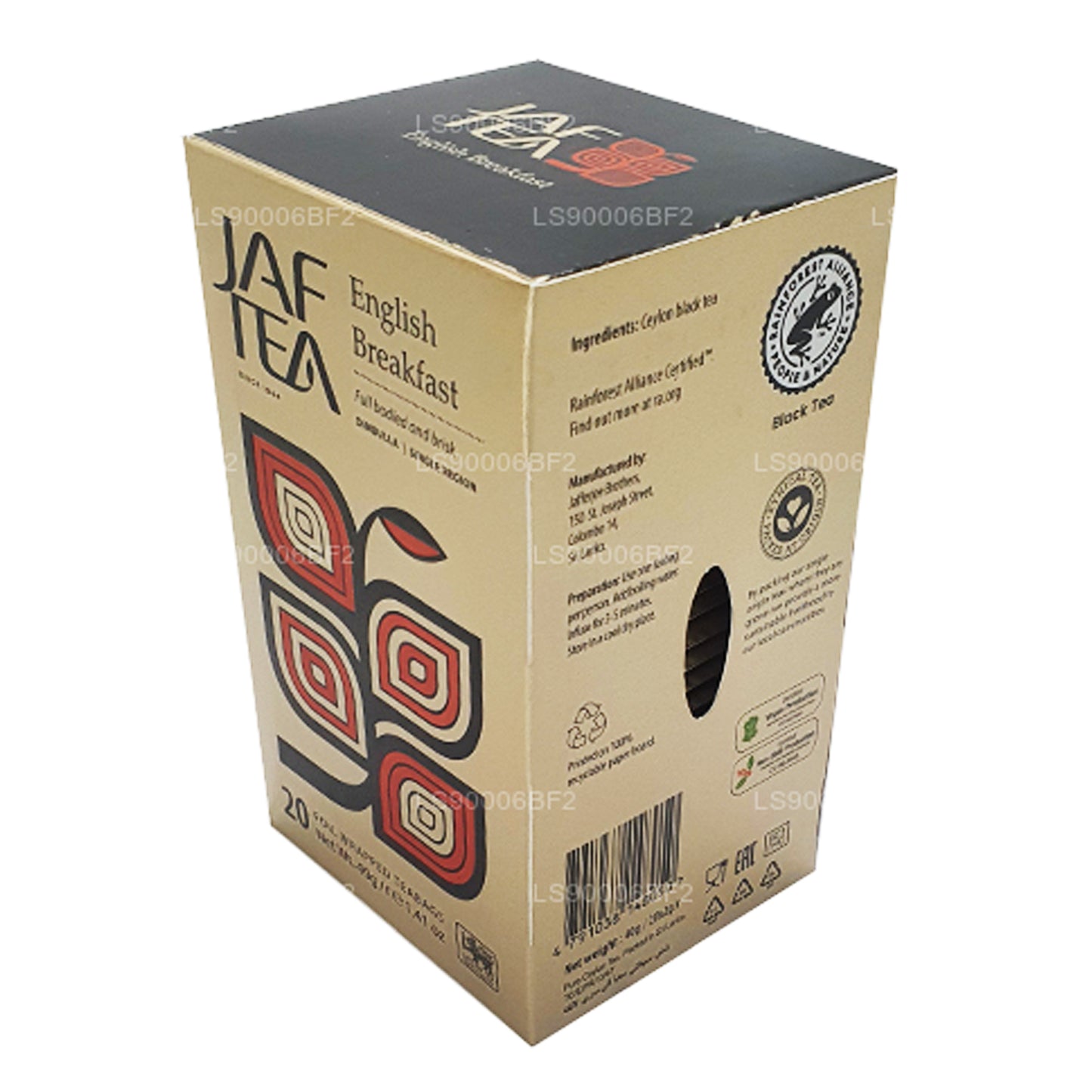 Jaf Tea English Breakfast (40g) 20 Foil Envelop Tea Bags