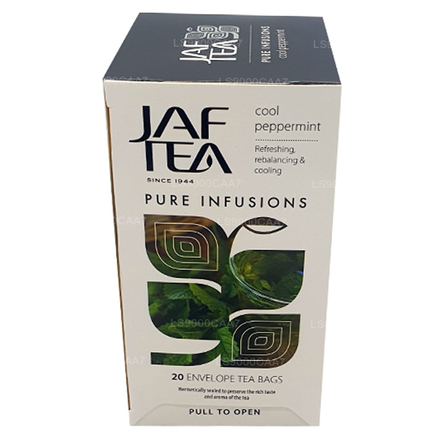 Jaf Tea Pure Infusions Collection Cool Peppermint Foil Envelop Tea Bags (30g)