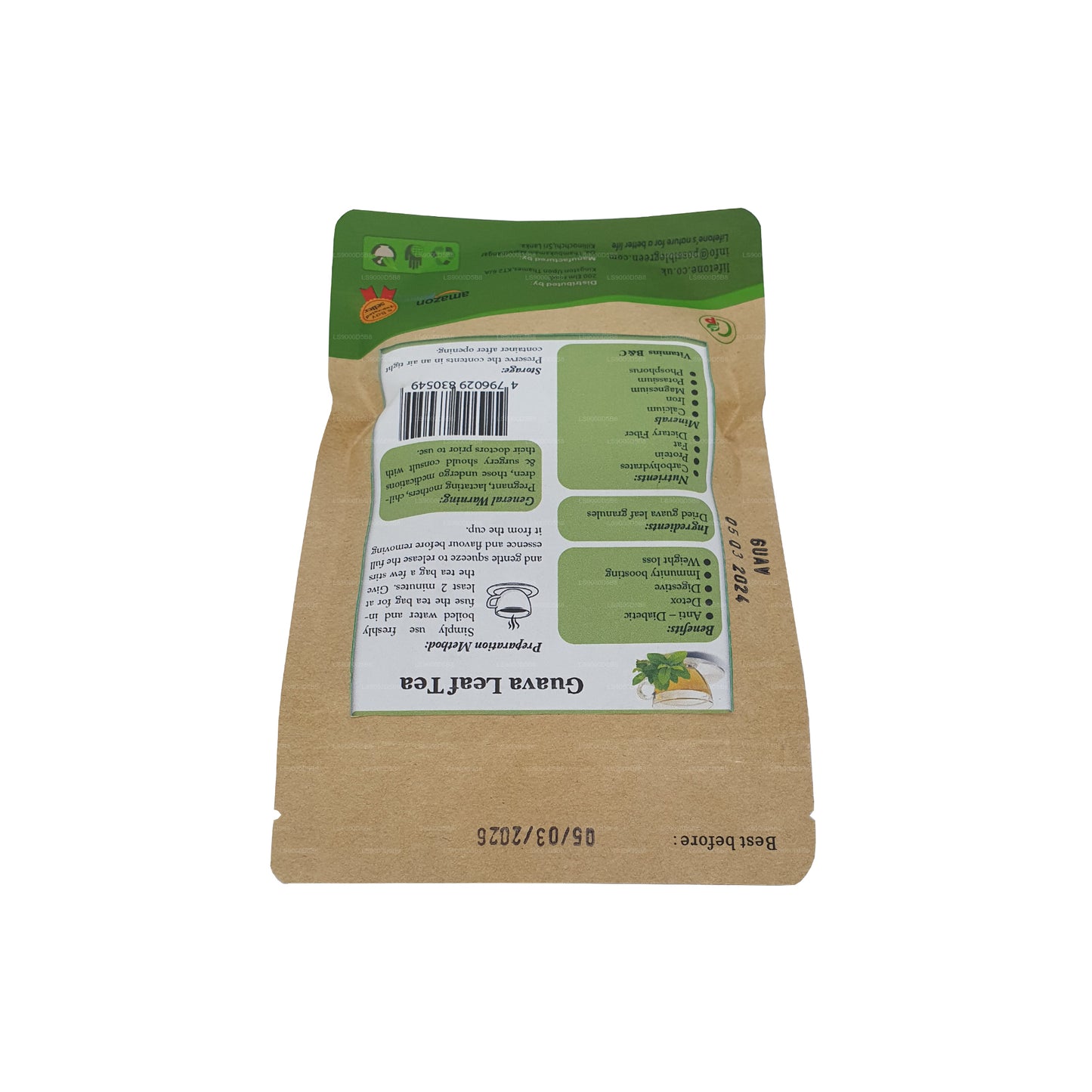 Lifetone Guava Leaf Tea (30g) 20 Tea Bags