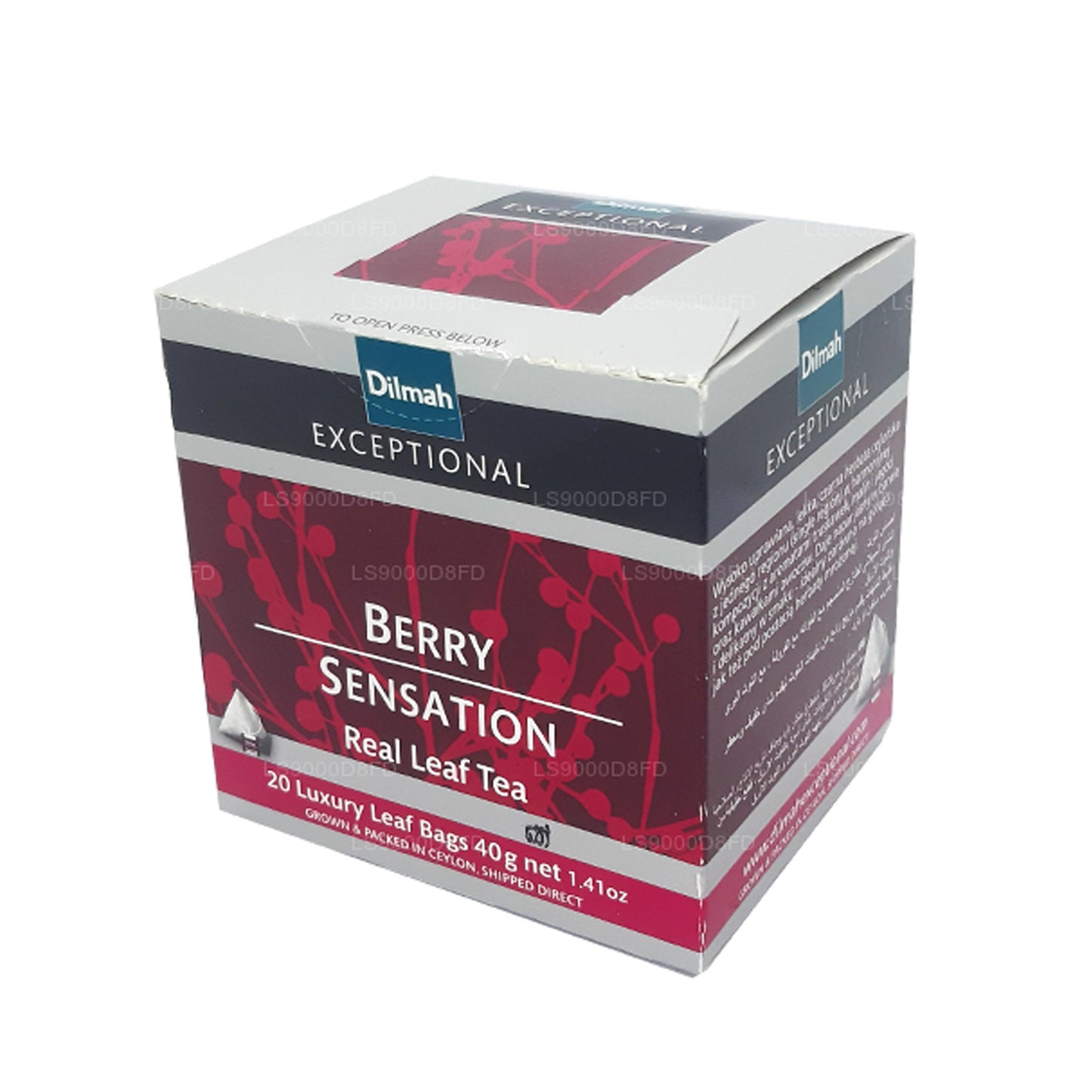 Dilmah Exceptional Berry Sensation Real Leaf Tea (40g) 20 Tea Bags