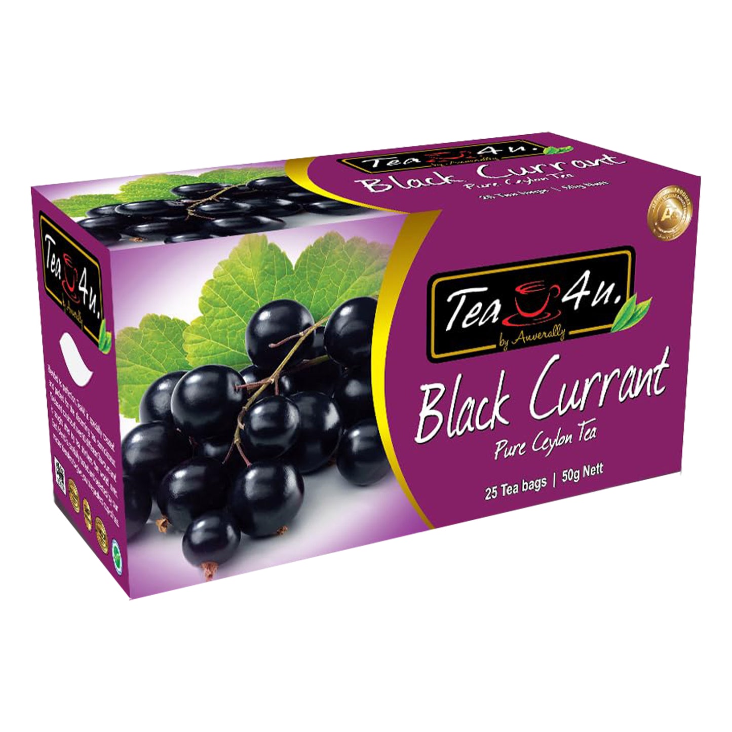 Tea4U Black Currant Tea (50g) 25 Tea Bags