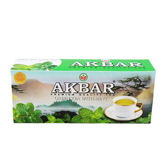 Akbar Green Tea with Mint (200g) 100 tea bags