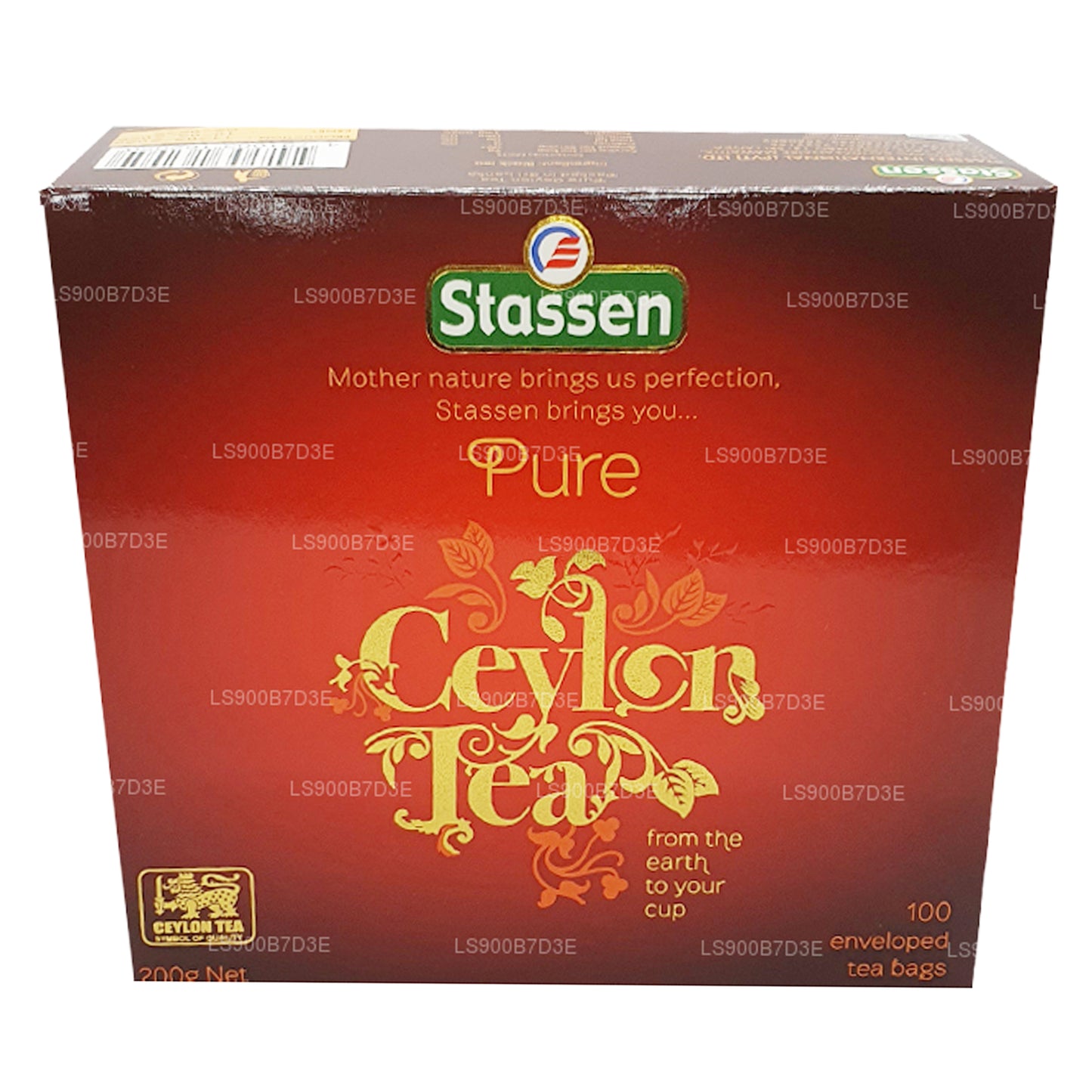 Stassen Pure Ceylon Black Tea (200g) 100 Tea Bags