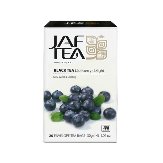Jaf Tea Pure Fruits Collection Black Tea Blueberry Delight Foil Envelop Tea Bags (30g)