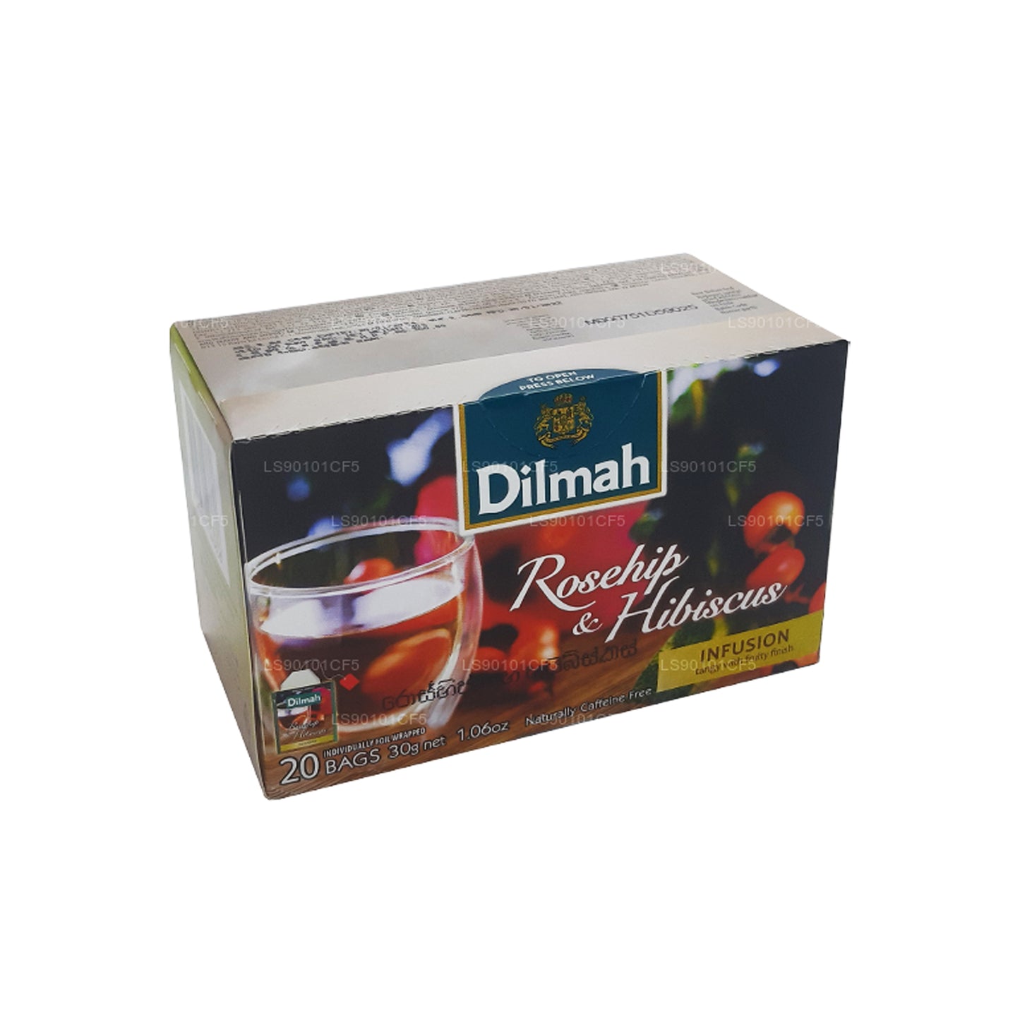 Dilmah Rosehip & Hibiscus Flavored Black Tea (30g)
