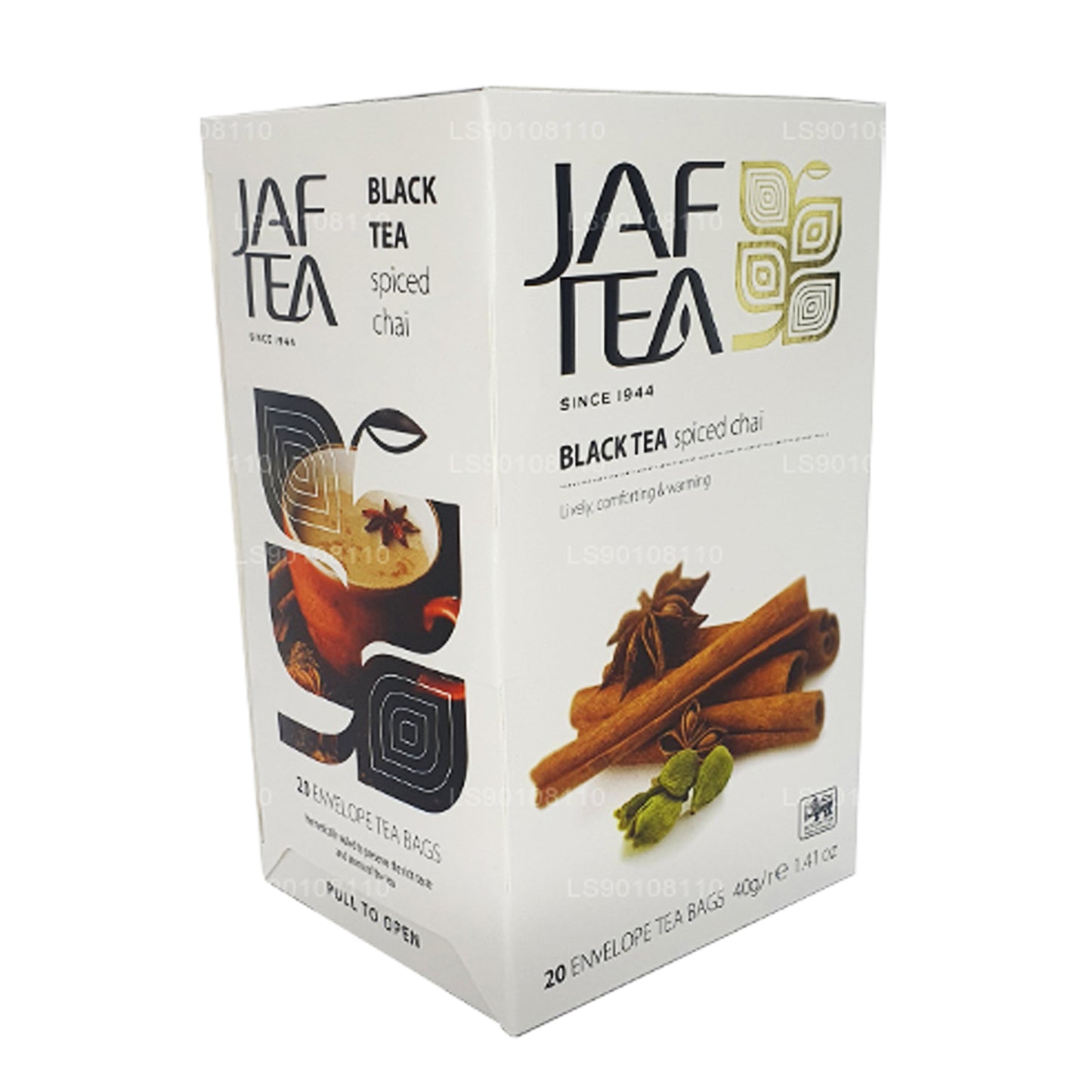 Jaf Tea Pure Spice Collection Black Tea Spiced Chai Foil Envelop Tea Bags (40g)