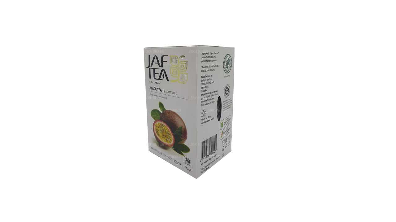 Jaf Tea Pure Fruits Collection Black Tea Passionfruit Foil Envelop Tea Bags (30g)