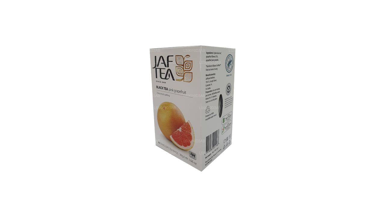 Jaf Tea Pure Fruits Collection Black Tea Pink Grapefruit Foil Envelop Tea Bags (30g)