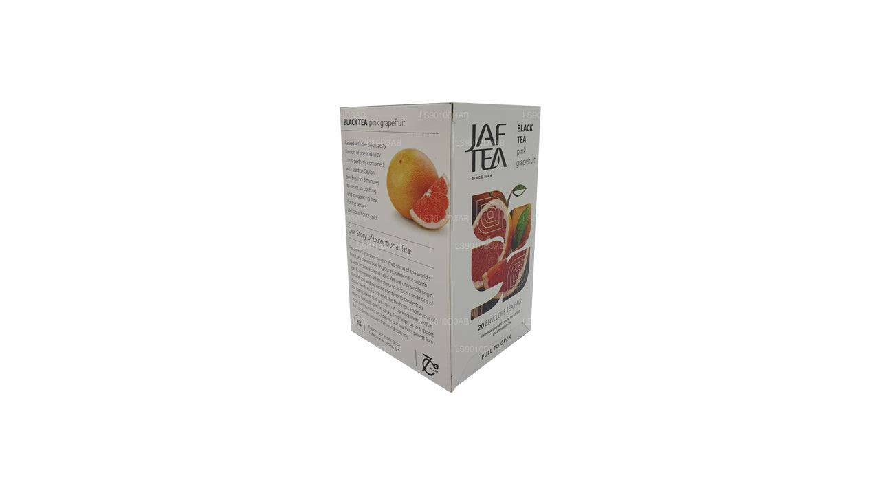 Jaf Tea Pure Fruits Collection Black Tea Pink Grapefruit Foil Envelop Tea Bags (30g)