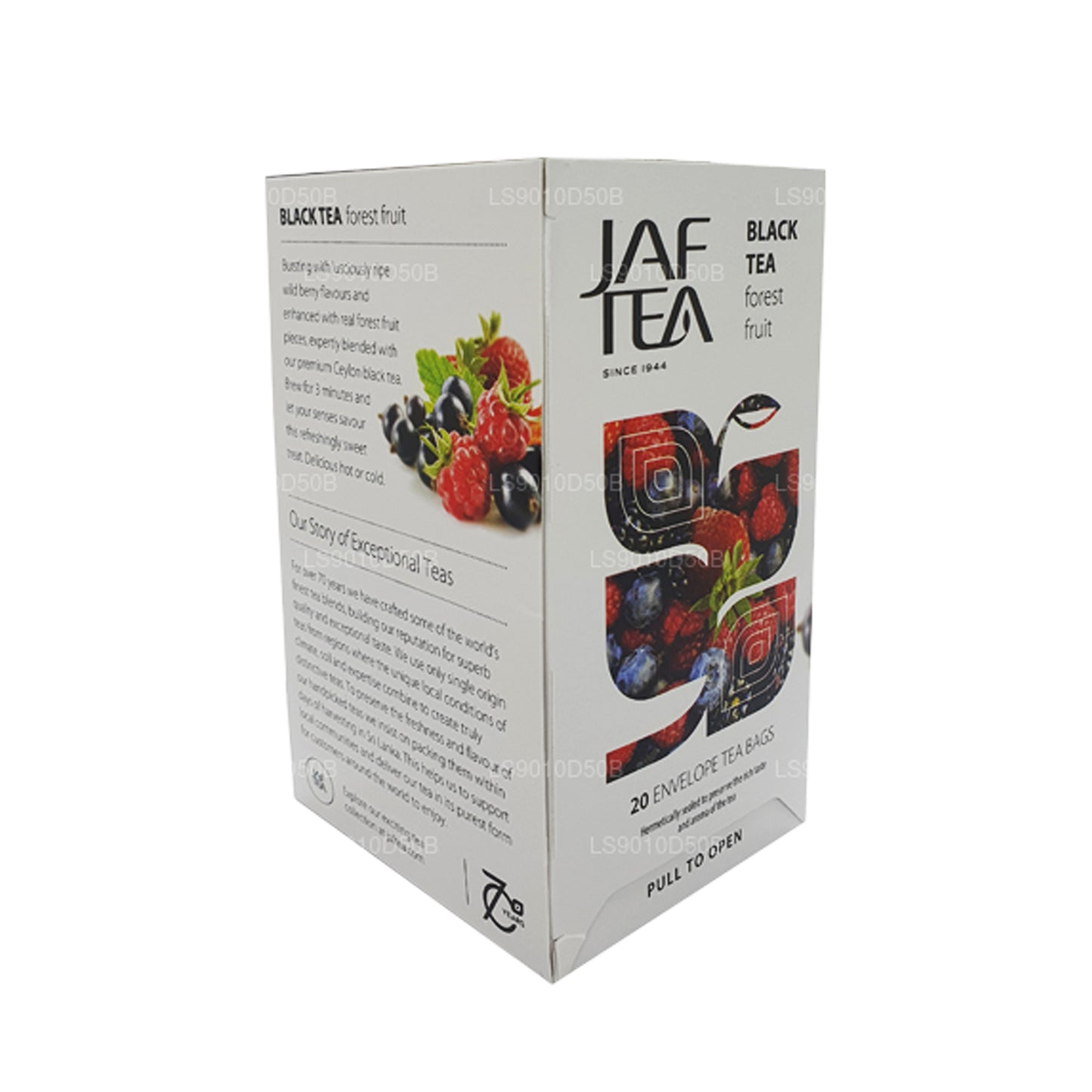 Jaf Tea Pure Fruits Collection Black Tea Forest Fruit Foil Envelop Tea Bags (30g)