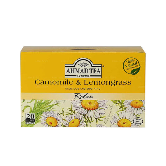Ahmad Camomile and Lemongrass Tea (40g)  20 Foil Wrapped Tea Bags