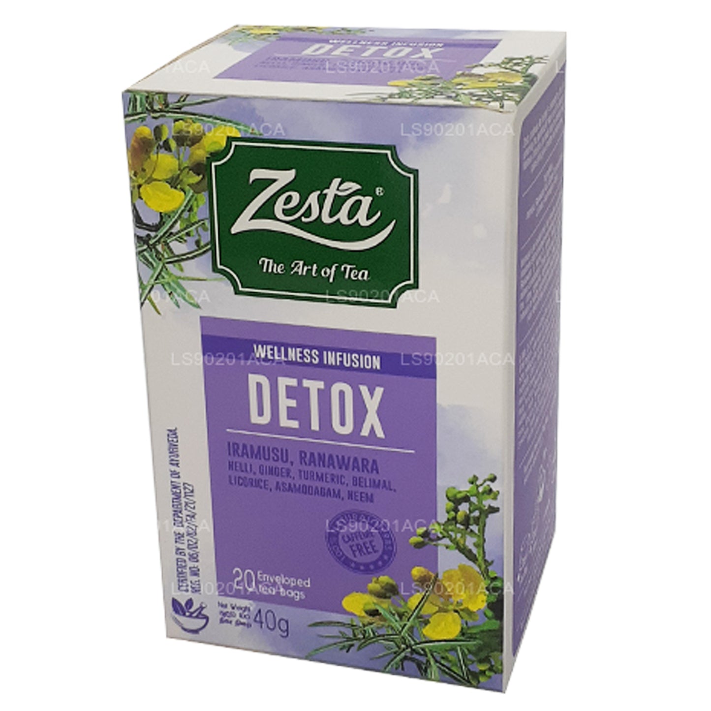 Zesta Detox Iramusu, Ranawara (40g) 20 Tea Bags