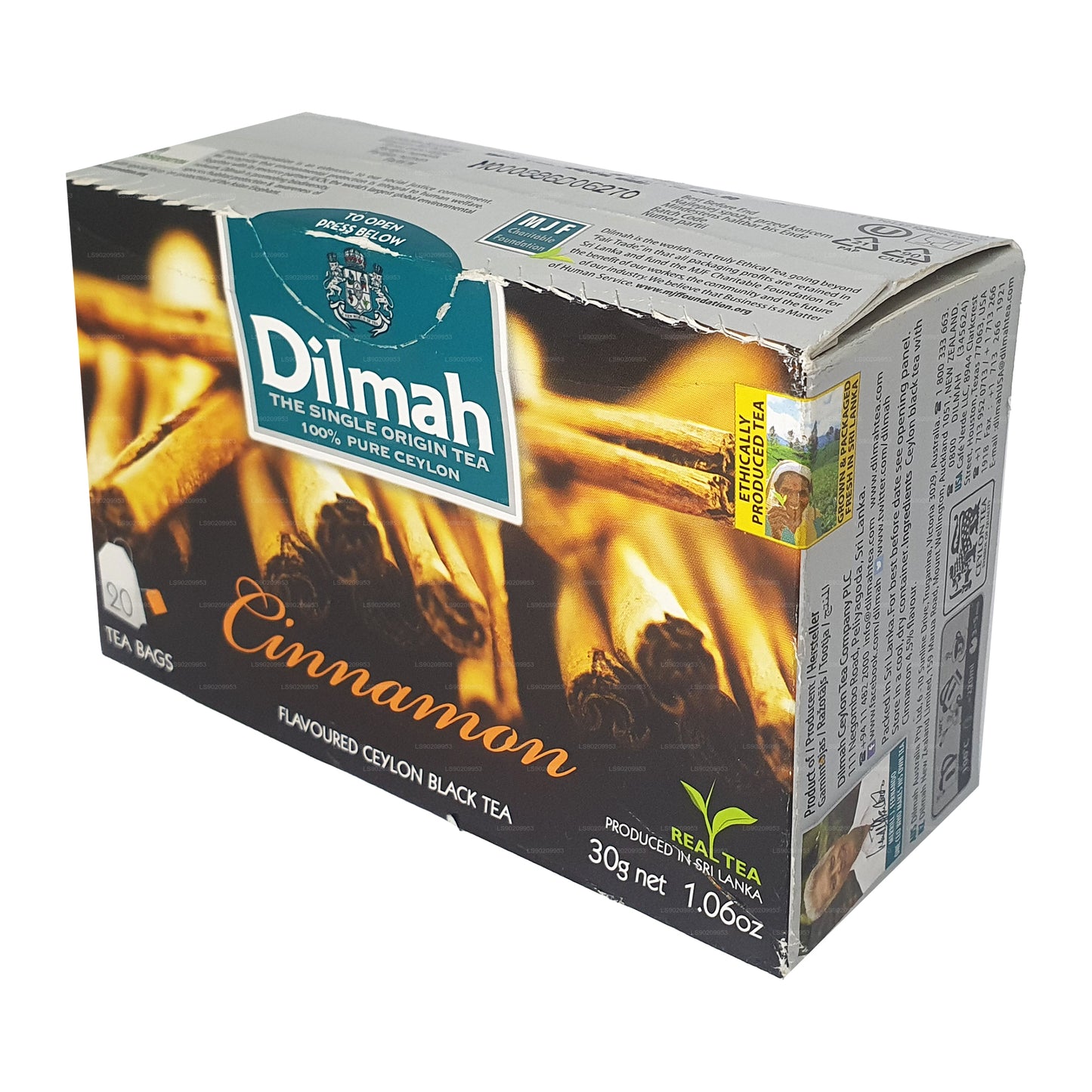 Dilmah cinnamon Flavored Tea (40g) 20 Tea Bags