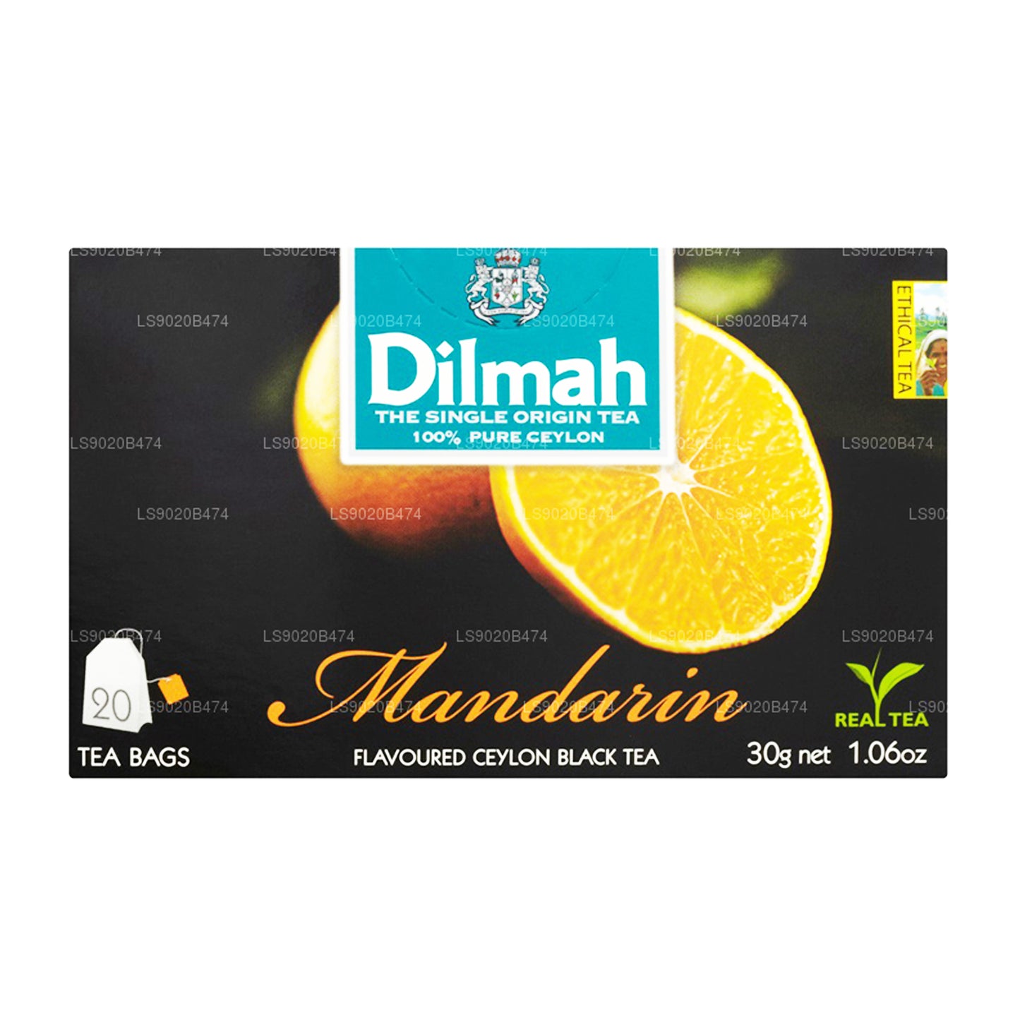 Dilmah Mandarin Flavored Tea (30g) 20 Tea Bags