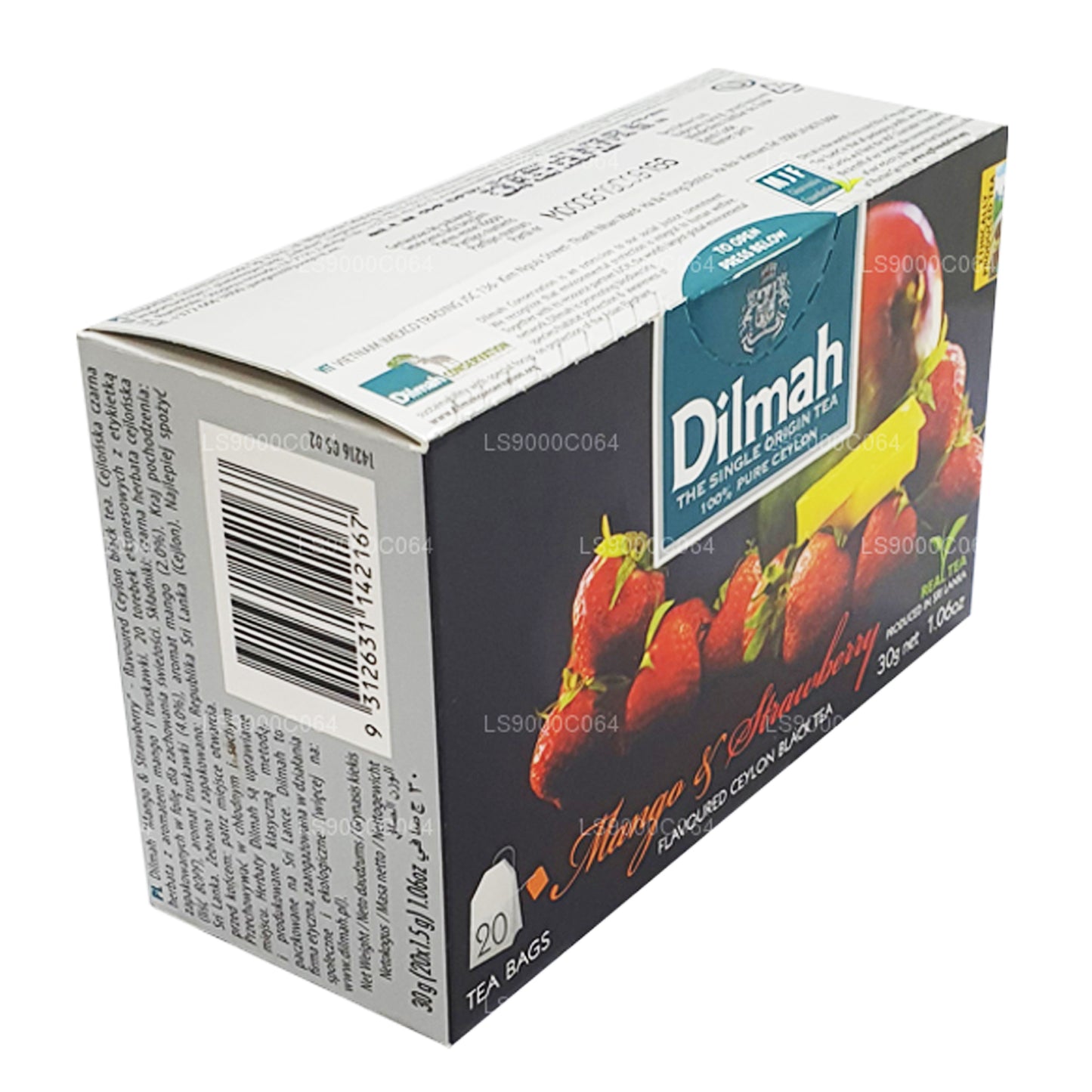 Dilmah Mango and Strawberry Flavored Tea (30g) 20 Tea Bags