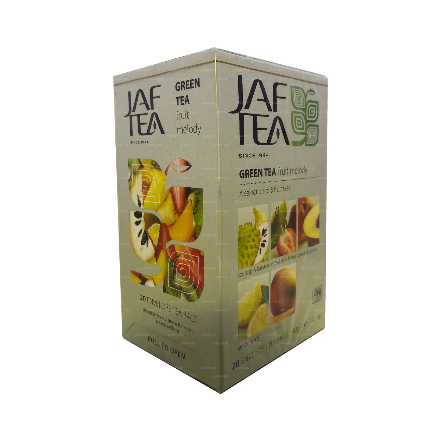 Jaf Tea Fruit Melody Green Tea (40g) Foil Envelop Tea Bags