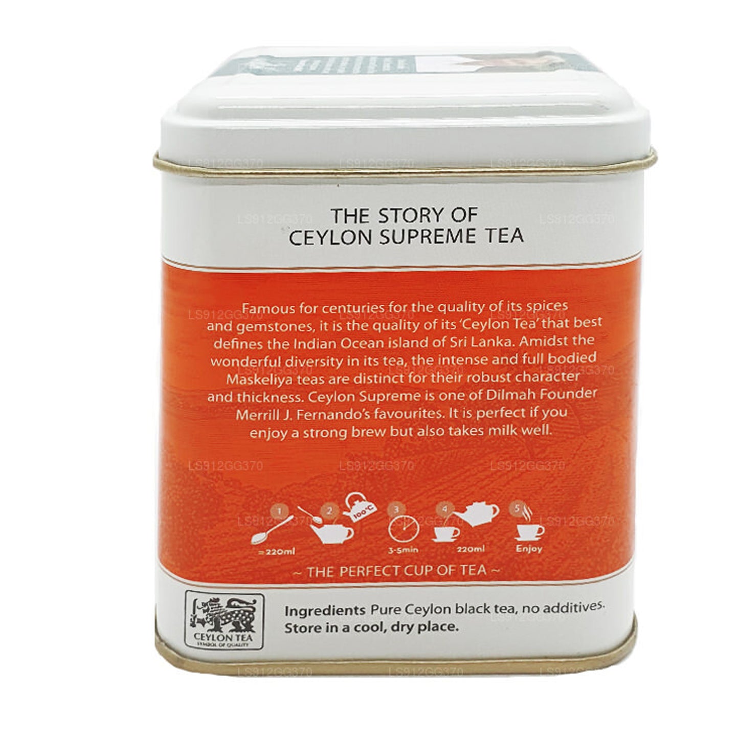 Dilmah Ceylon Supreme Loose Leaf Tea caddy (125g)