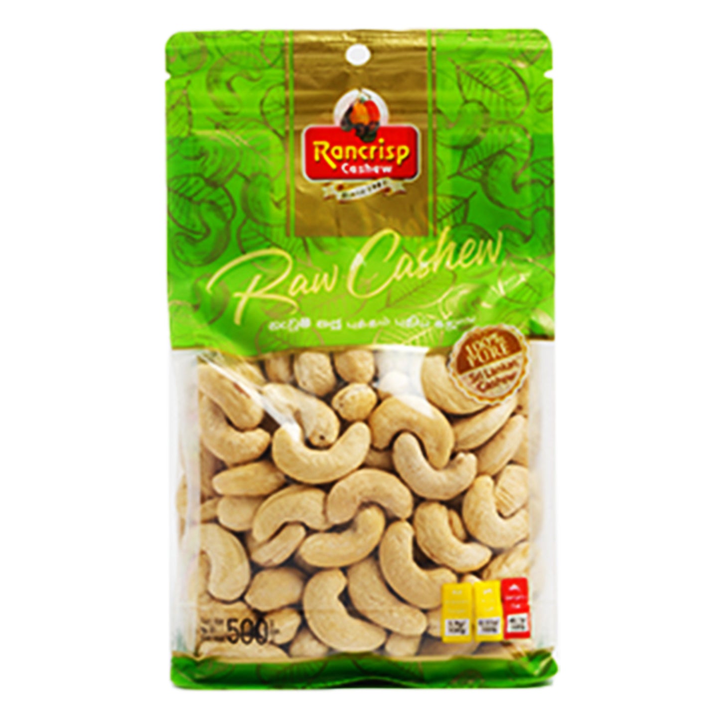Rancrisp Raw Cashew Nuts (500g)