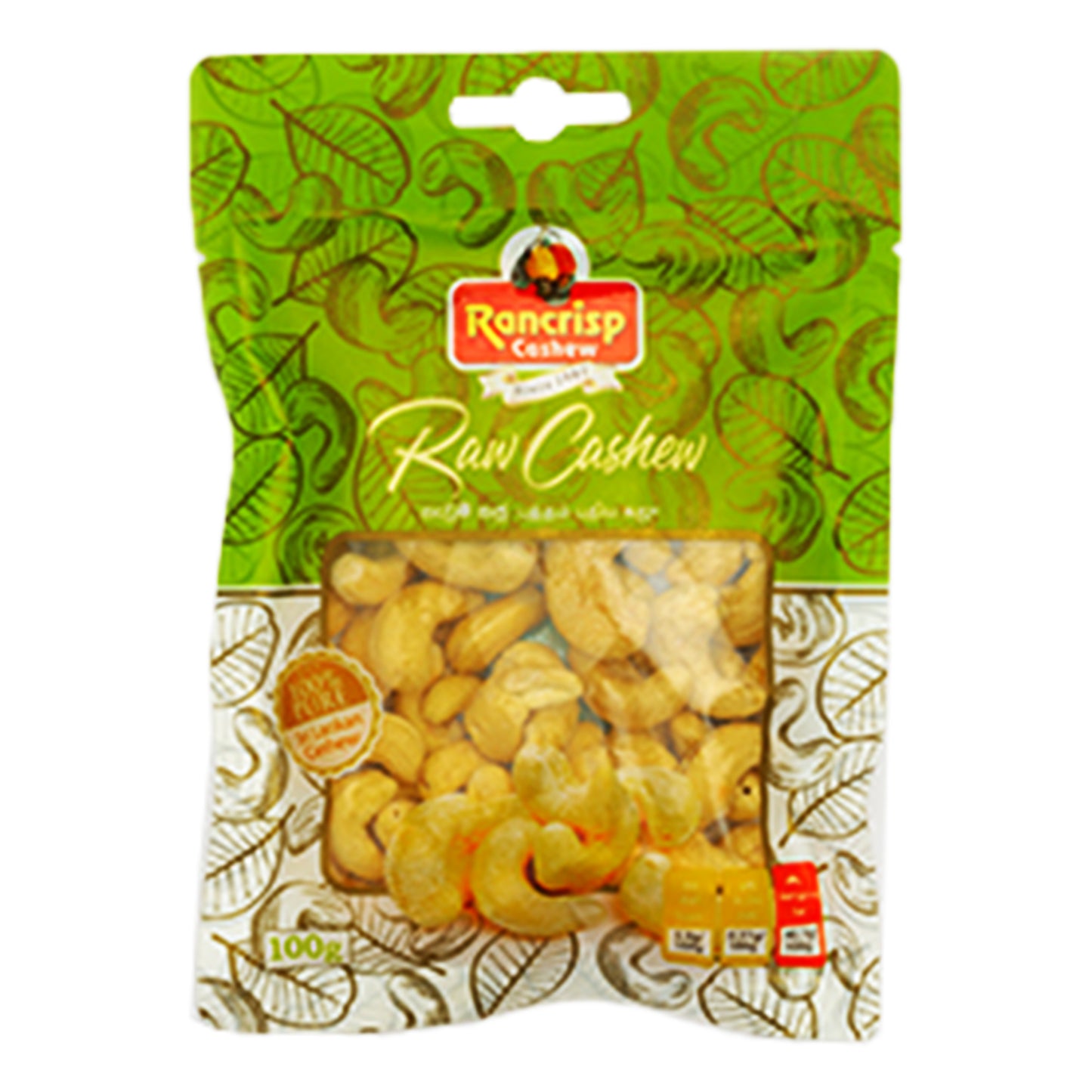 Rancrisp Raw Cashew Nuts (100g)