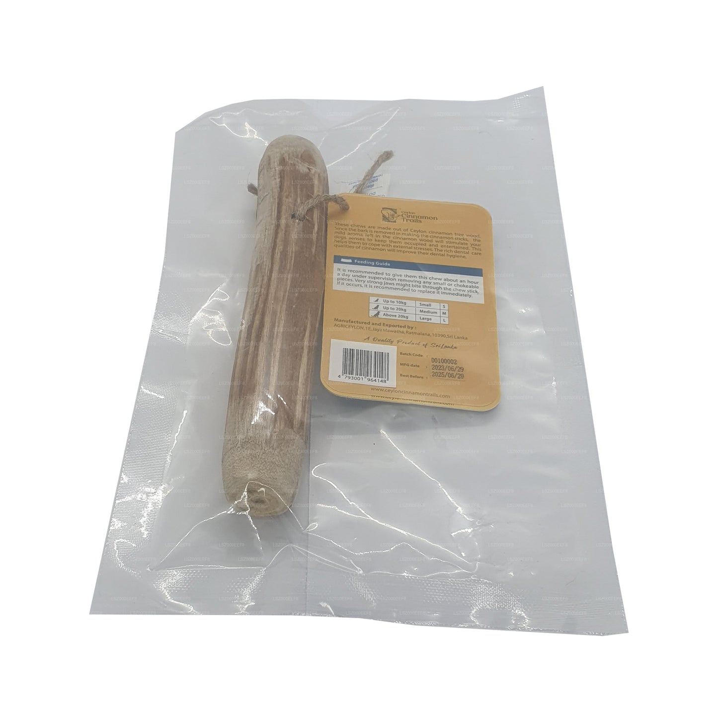 Ceylon Cinnamon Trails Cinnamon Wood Dog Chew