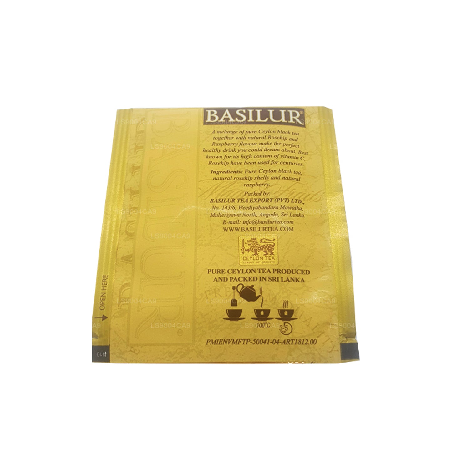 Basilur Magic Fruits Raspberry and Rosehip (50g) 25 Tea Bags