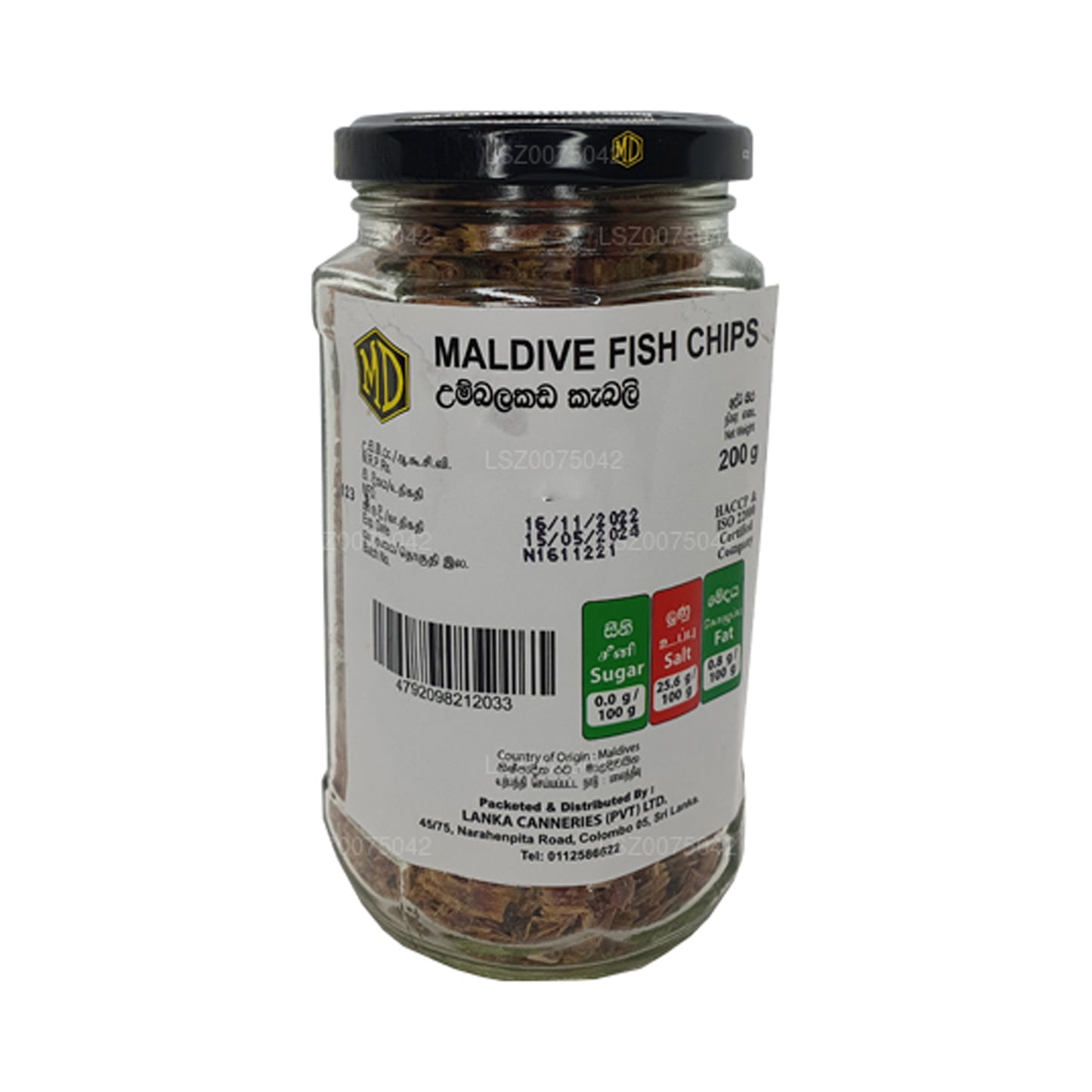 MD Maldive Fish Chips Bottle (200g)