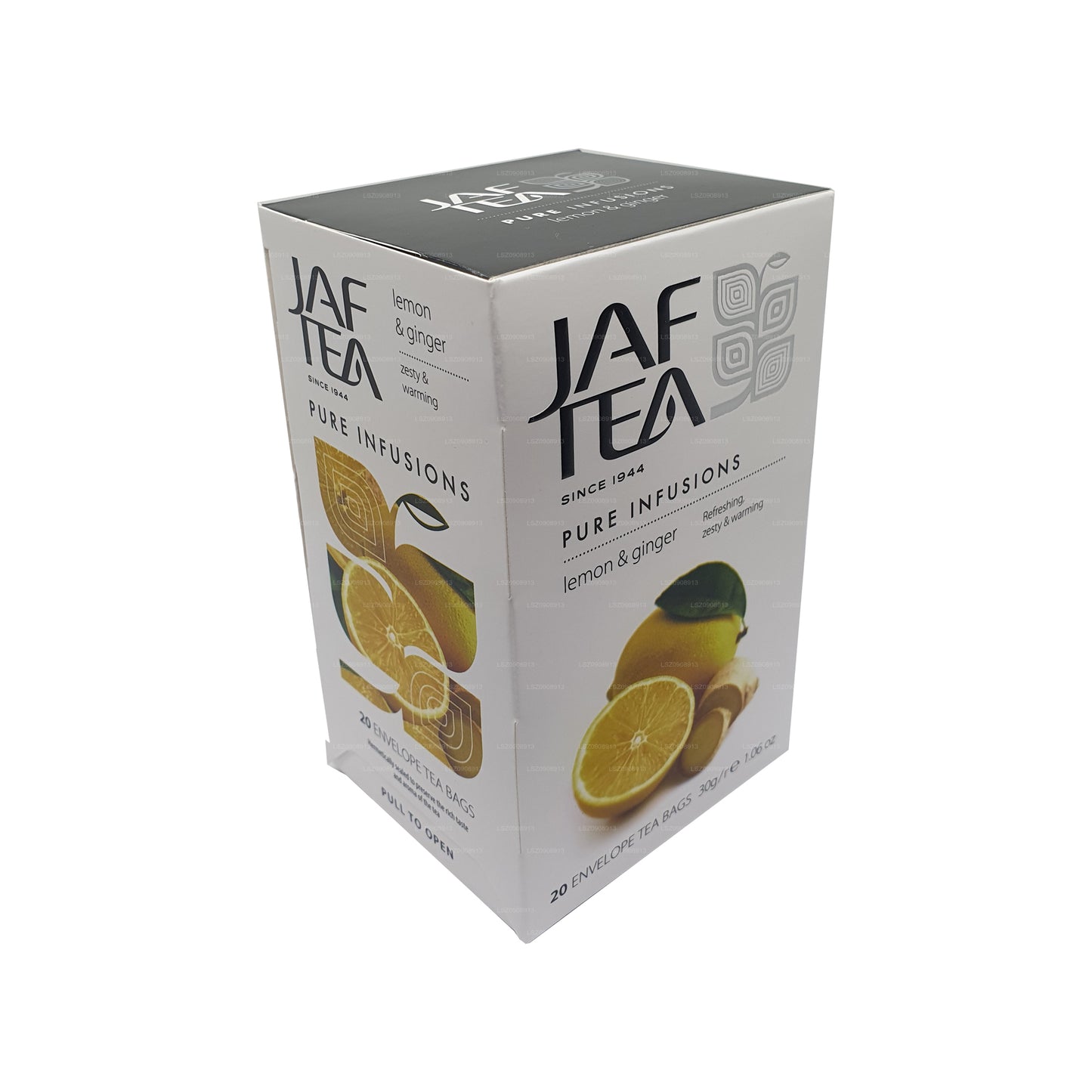 Jaf Tea Pure Infusions Lemon & Ginger Tea (30g) Foil Envelop Tea Bags