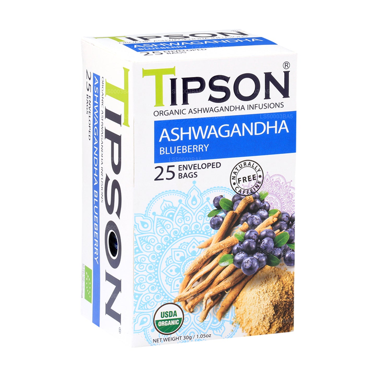 Tipson Tea Organic Ashwagandha With Blueberry (30g)