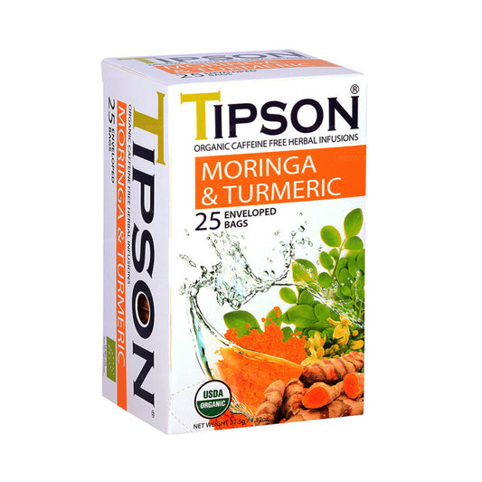Tipson Tea Organic Moringa and Turmeric (37.5g)