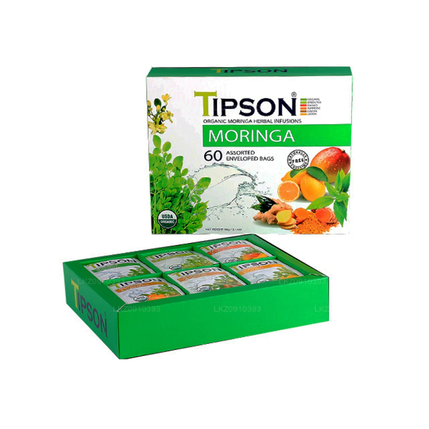 Tipson Tea Organic Moringa Assorted (90g)