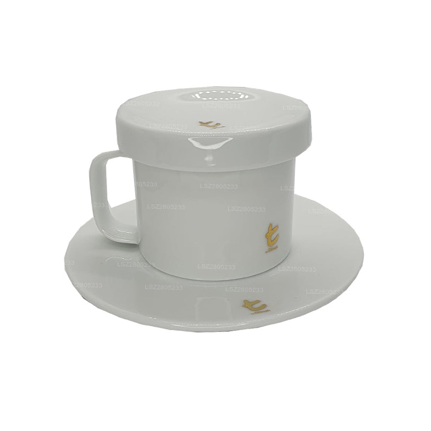 Dilmah Porcelain Tea Cup and Saucer with Lid